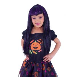 Peluca de Vampiresa Infantil Lila Peluca de Vampiresa Infantil Lila