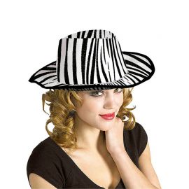 Sombrero Cowboy con Diseño de Cebra Adultos