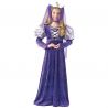 Disfraz de Reina Medieval Color Lila Infantil