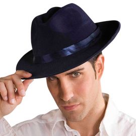 Sombrero Gangster Azul Adulto