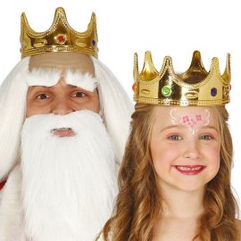 Corona de Reina Infantil Oro con Piedras