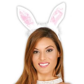 Diadema de Conejita Blanca Diadema de Conejita Blanca