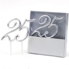 Topper para Tarta Bodas de Plata Topper para Tarta Bodas de Plata