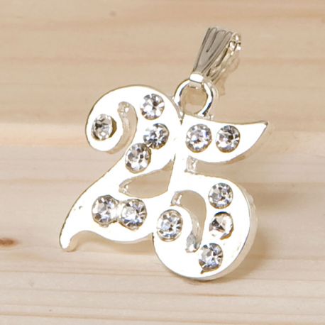 12 Colgantes Strass 25 Años