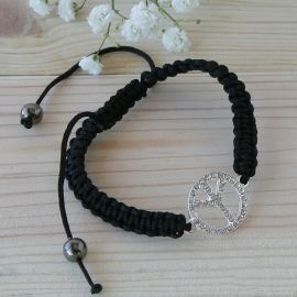 4 Pulseras Símbolo Paz Regulable 4 Pulseras Símbolo Paz Regulable