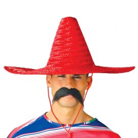 Sombrero Mejicano Cónico de Paja de 50 cm