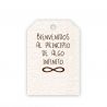 50 Tarjetas Símbolo Infinito Blanca 2,7 cm x 4 cm