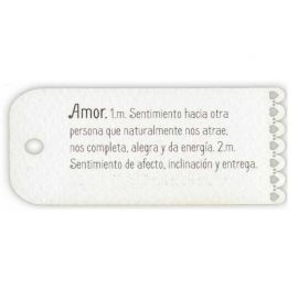 27 Tarjetas Definición de Amor con Flecos 6,2 cm x 3,2 cm 27 Tarjetas Definición de Amor con Flecos 6,2 cm x 3,2 cm