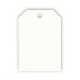 50 Tarjetas Forma Rectangular Blanca 2,7 cm X 4 cm