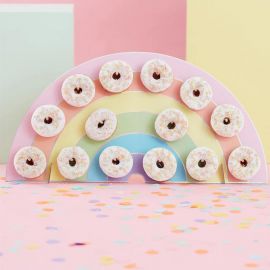 Pared de Donuts Arcoíris Pared de Donuts Arcoíris
