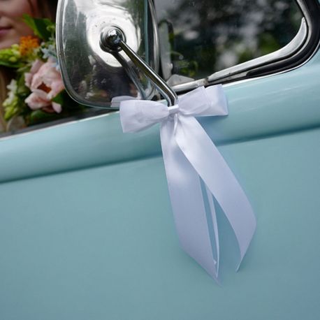 Lazos Blancos Para Decoración - 30 Unidades, 12 Cm Diámetro, Ideal Para Bodas, Bautizos Y Eventos Especiales