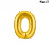 Globo Numero 0 Foil 35 cm