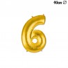 Globo Numero 6 Foil 35 cm