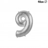 Globo Numero 9 Foil 35 cm