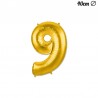 Globo Numero 9 Foil 35 cm