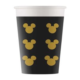 8 Vasos Mickey Gold 160 ml