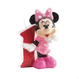 8 Velas Nº 1 Minnie Mouse 6,5 cm 8 Velas Nº 1 Minnie Mouse 6,5 cm