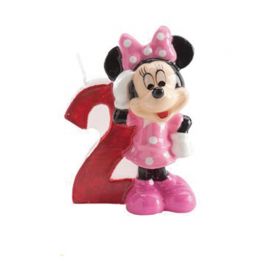 Vela Nº 2 Minnie Mouse 6,5 cm