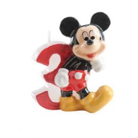 Vela Número 3 Mickey Mouse