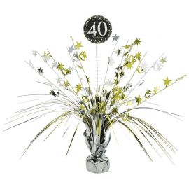 Centro de Mesa Elegant 40 Años 33 cm