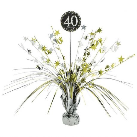 Centro de Mesa Elegant 40 Años 33 cm