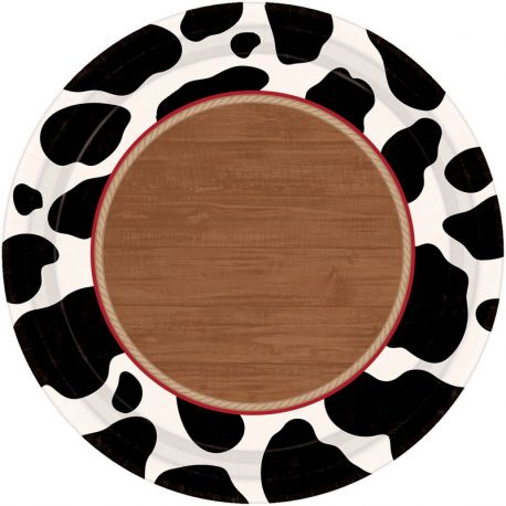 8 Platos Western Land 26 cm