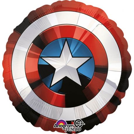 Globo en Forma Escudo Capitán America 71 cm
