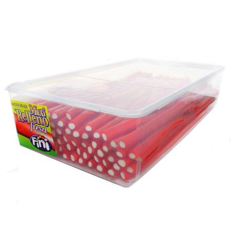 Regaliz Maxi Relleno de Fresa 70 uds