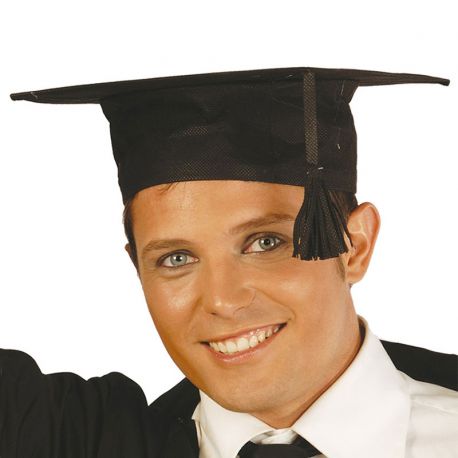 Birrete de Estudiante Graduado Negro