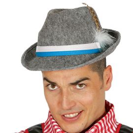 Sombrero Tiróles con Cinta Azul y Blanca Sombrero Tiróles con Cinta Azul y Blanca