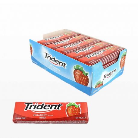 Chicles Trident Stick Fresa 24 paquetes