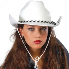 Gorro de Rancho Blanco de Terciopelo Gorro de Rancho Blanco de Terciopelo