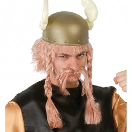 Peluca de Vikingo con Bigote Peluca de Vikingo con Bigote