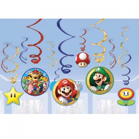 Decoraciones Colgantes Mario Bros