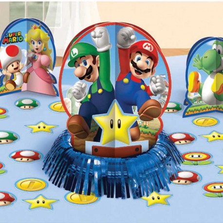 Kit Decoración Mesa Mario Bros