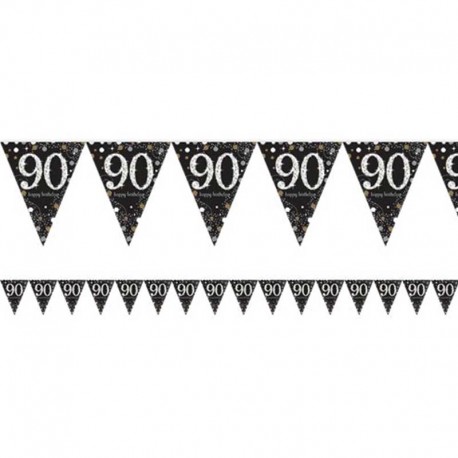 Banderín 90 Años Elegant