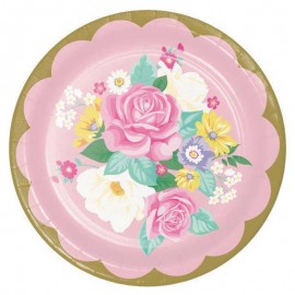 8 Platos Fiesta del Té 22 cm