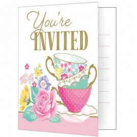 8 Invitación Fiesta del Té 8 Invitación Fiesta del Té