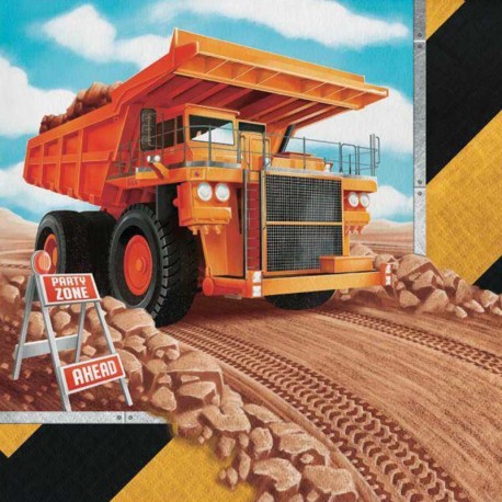 16 Servilletas Construcción