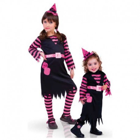 Disfraz Witchy Patch Rosa para Niños