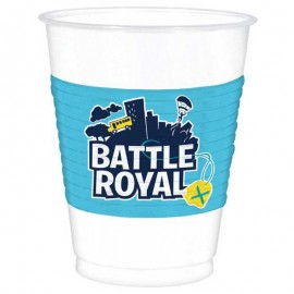 8 Vasos Fortnite Battle Royal de Plástico 473 ml