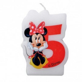 Vela Número 5 Minnie Mouse