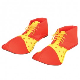Zapatos Payaso Amarillo y Rojo 36 cm