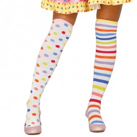 Medias Clown Topos y Rayas Medias Clown Topos y Rayas
