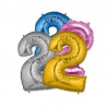 Globo Numero 2 Foil 35 cm