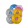 Globo Numero 8 Foil 35 cm