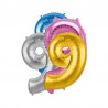 Globo Numero 9 Foil 35 cm