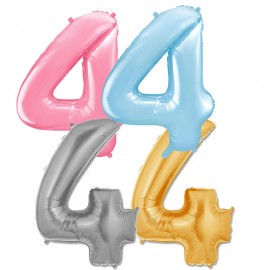 Globo Numero 4 Foil 86 cm
