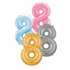 Globo Numero 8 Foil 86 cm