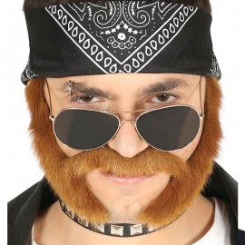 Bigote con Patillas Motero Bigote con Patillas Motero